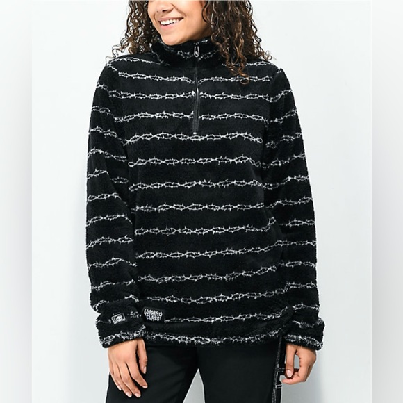 Lurking Class Thorns Sherpa Half-Zip Sweatshirt - Picture 4 of 5